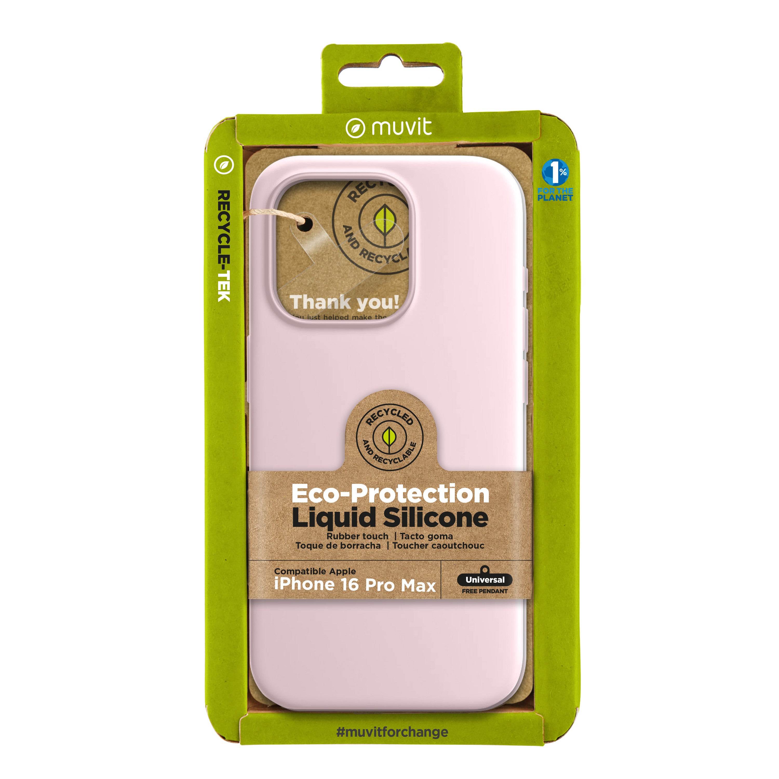 Funda muvit recycletek liquid silicone apple