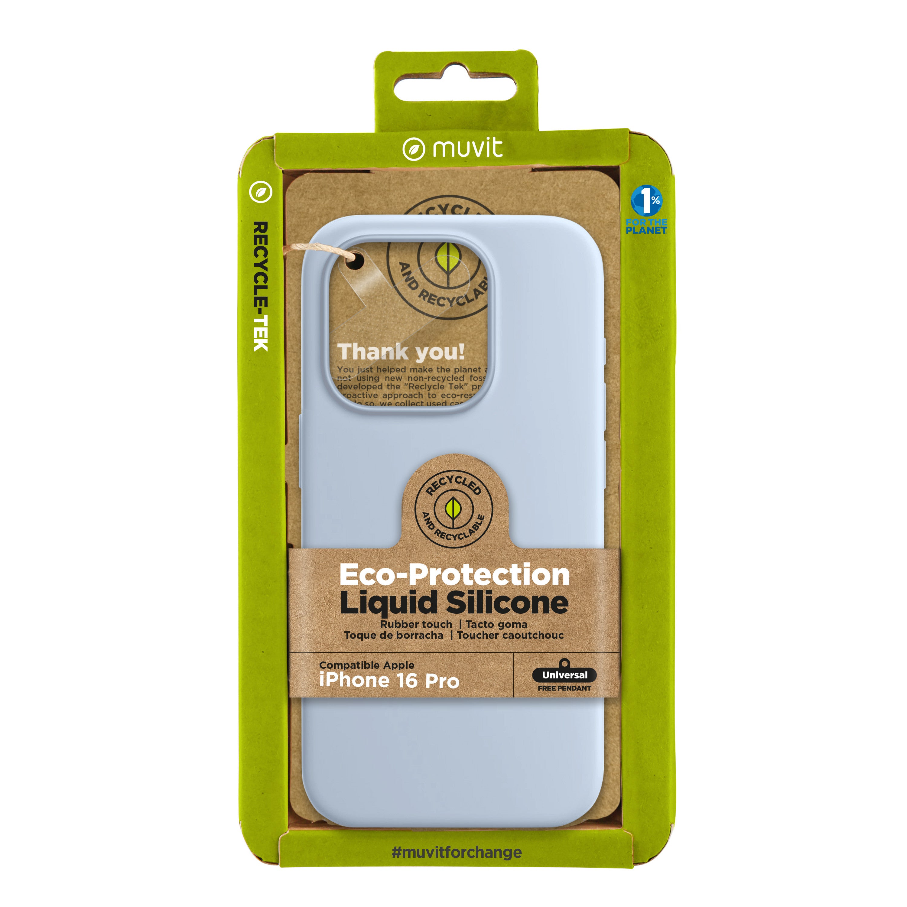 Funda muvit recycletek liquid silicone apple