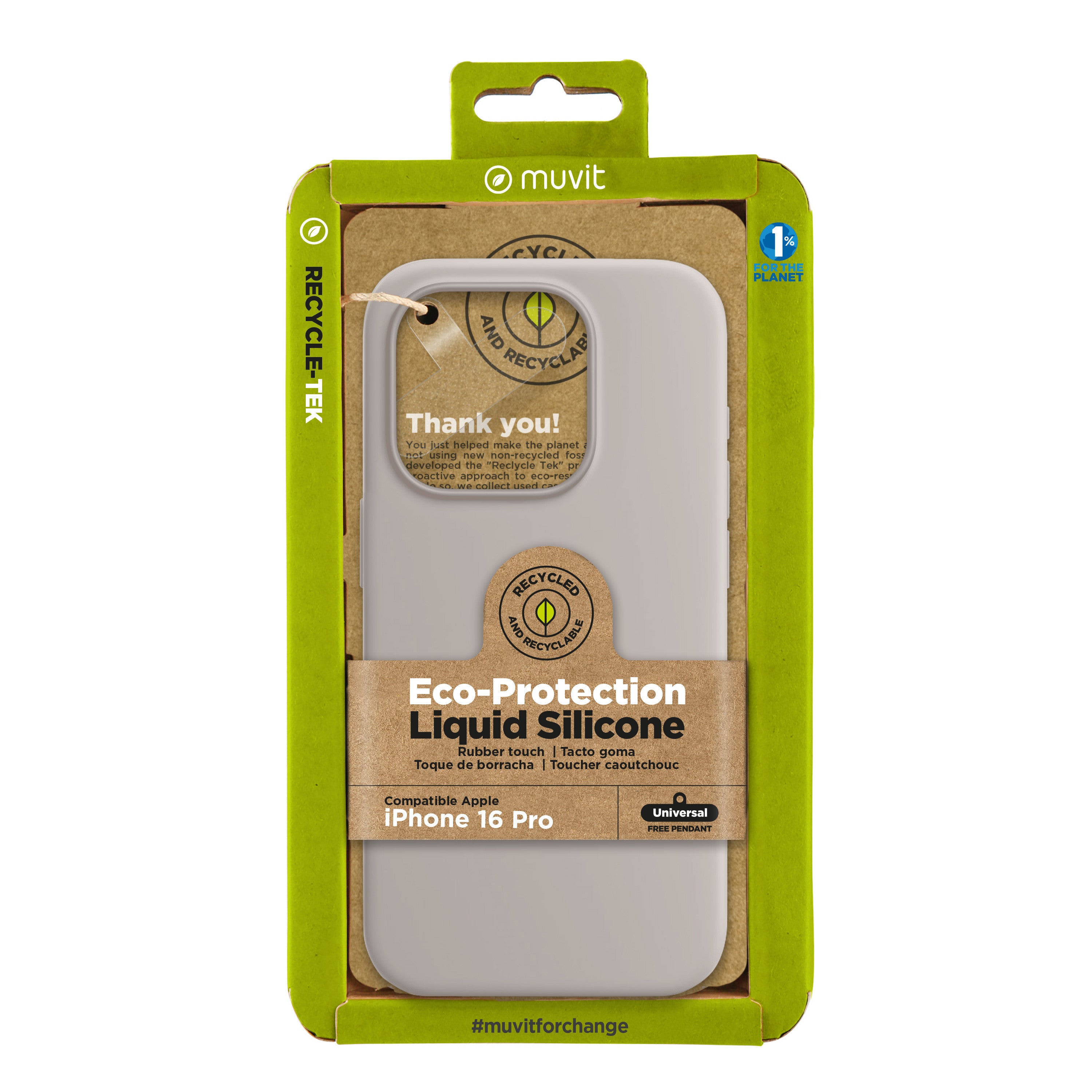Funda muvit recycletek liquid silicone apple