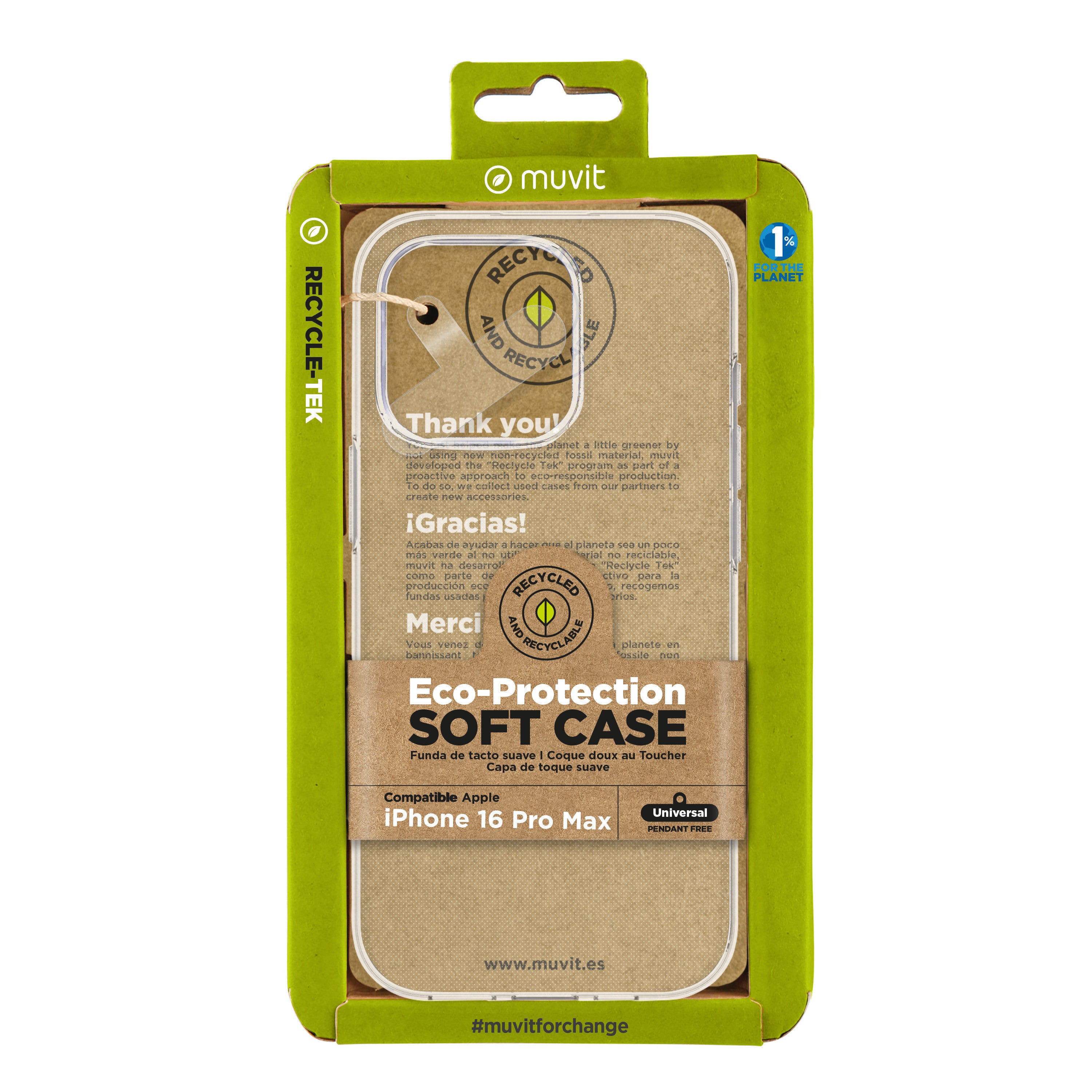 Funda muvit recycletek apple iphone 16