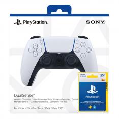 Mando ps5 dualsense blanco + psn