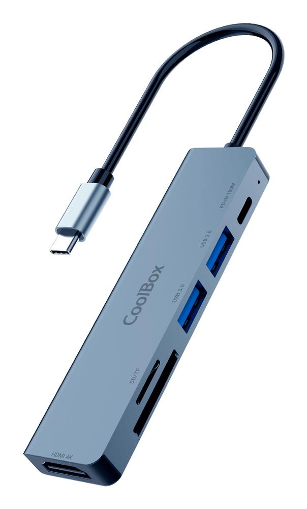 Minidock coolbox c61 aluminio usb - c a