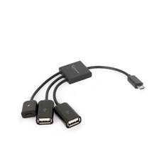Adaptador otg - 2 uhb - otg - 02 micro - usb a micro - usb - b