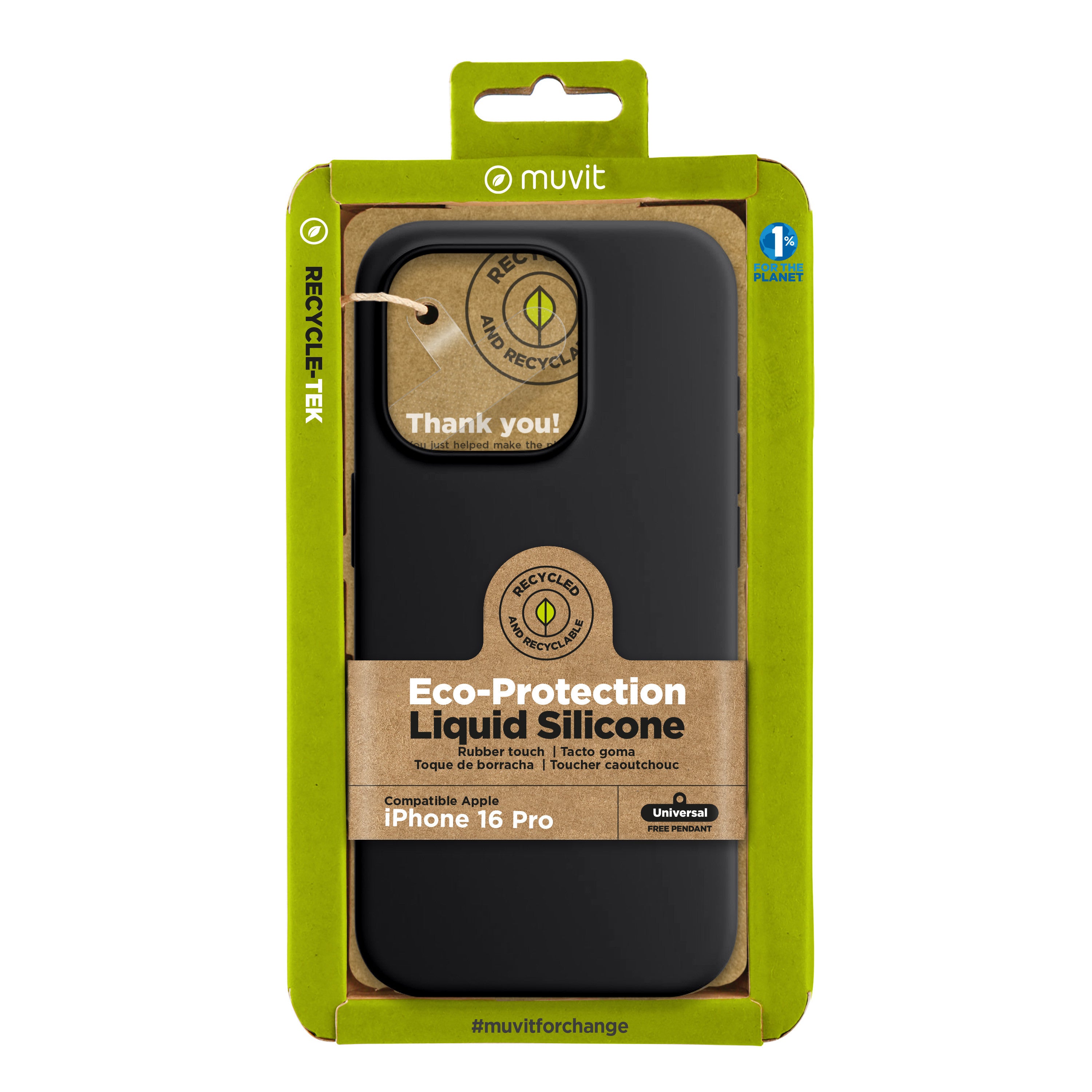 Funda muvit recycletek liquid silicone apple