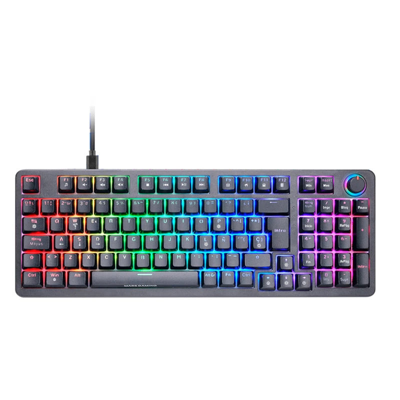 Teclado mars gaming mkproyes silent switch