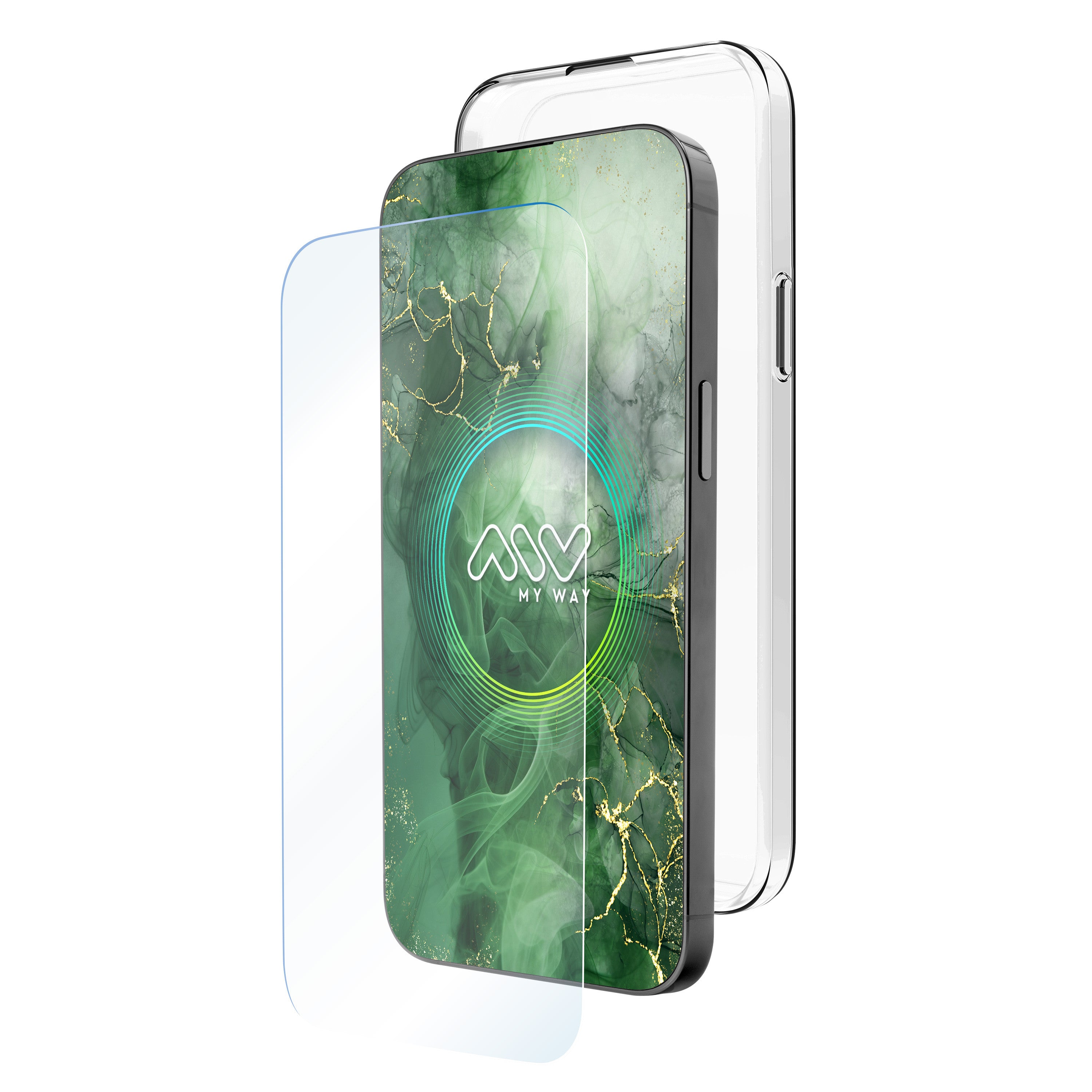 Carcasa myway apple iphone 16 transparente