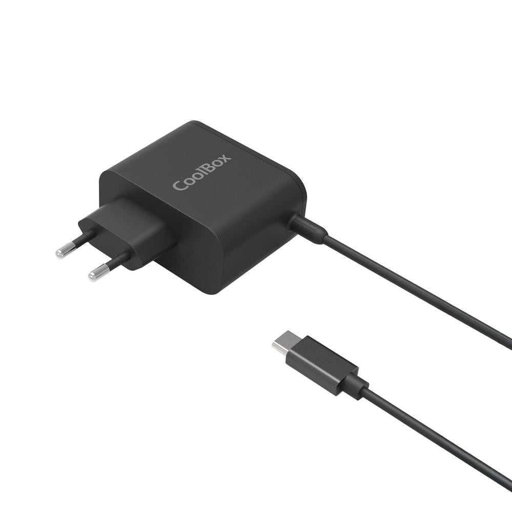 Adaptador cargador rapido corriente coolbox gan