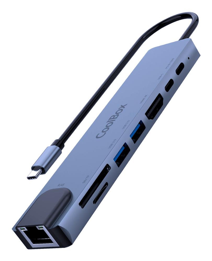 Minidock coolbox c81 aluminio usb - c a