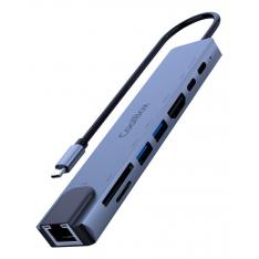 Minidock coolbox c81 aluminio usb - c a