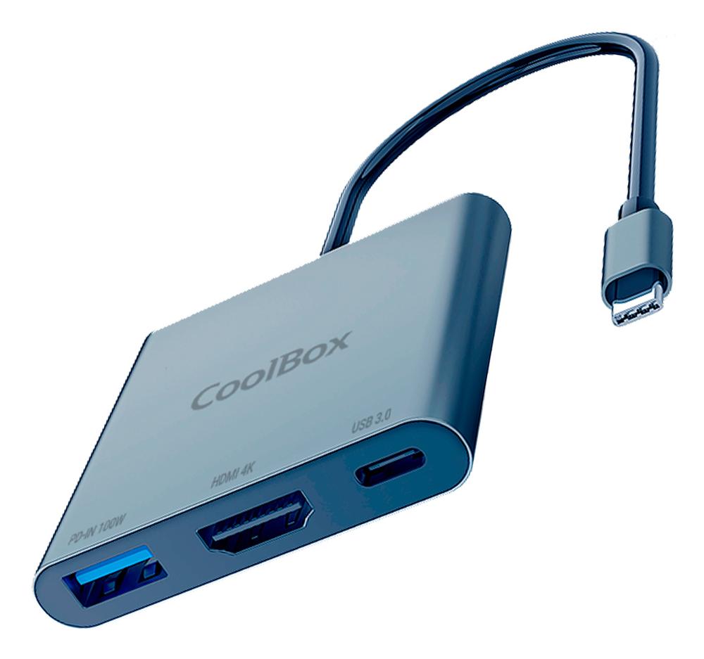 Minidock coolbox c31 aluminio usb - c a